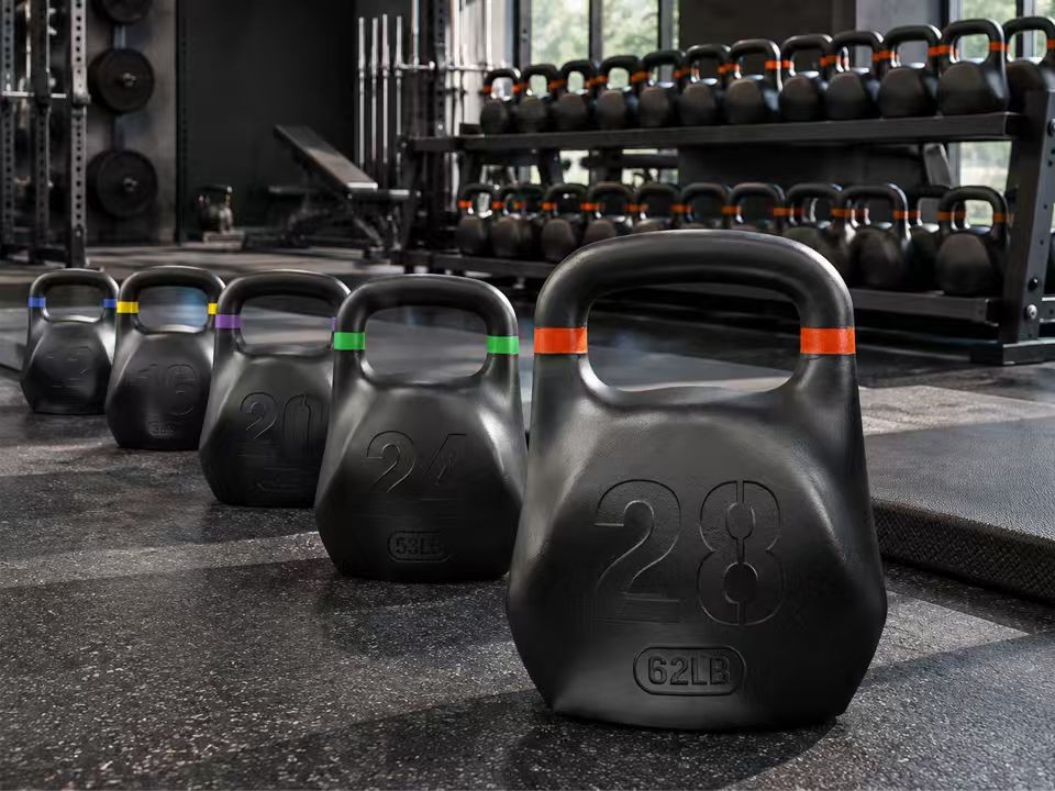 Commercial gym performance kettlebell zone