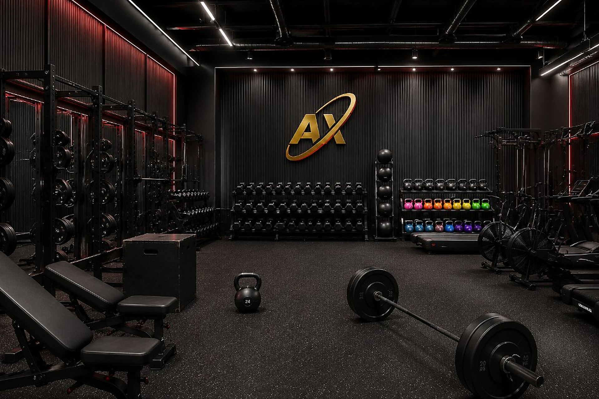 AoXiang branded commercial gym venue — premium brand alternative quality