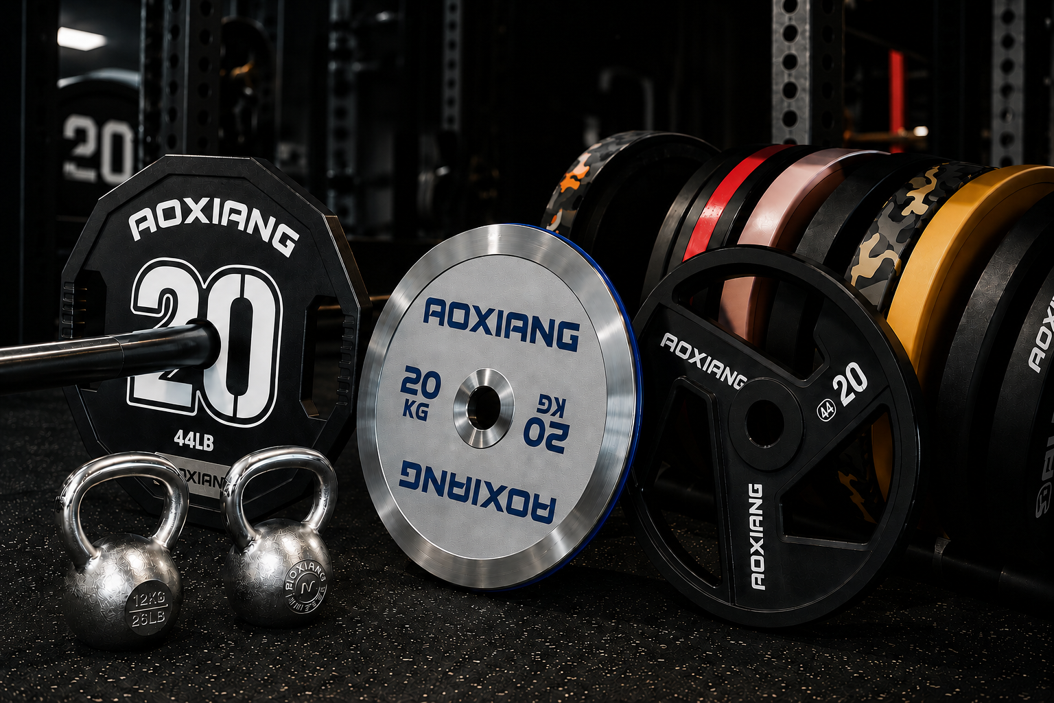 AoXiang Factory new competition kettlebells and cast iron plates — premium brand alternative