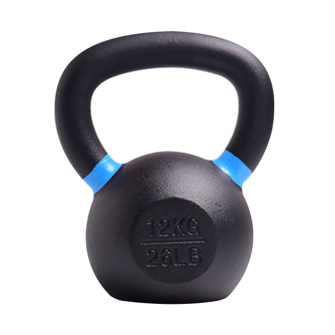 Cast Iron Powder Coating Kettlebell - Blue