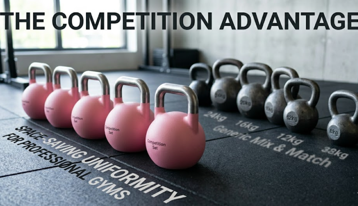 8kg Competition Kettlebell | Pink Standard Steel Kettlebell for Gyms(图3)