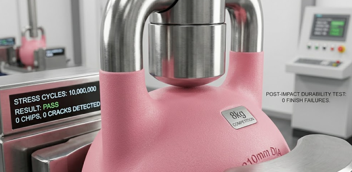 8kg Competition Kettlebell | Pink Standard Steel Kettlebell for Gyms(图5)