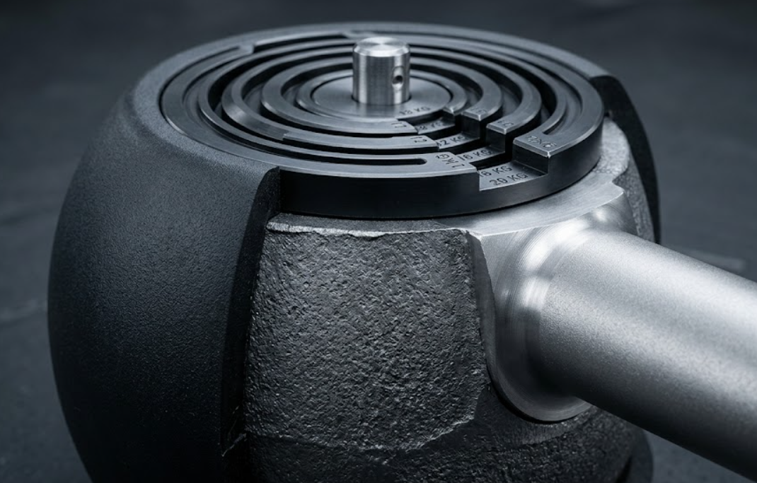 Space-Saving Adjustable PU Kettlebells for Small Gyms & Studios(图2)