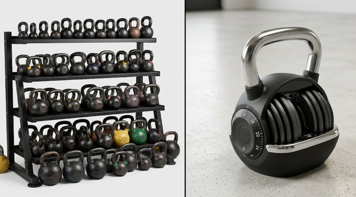 All-in-One Adjustable Kettlebell: Quick Weight Selection Guide for Commercial Procurement(图1)