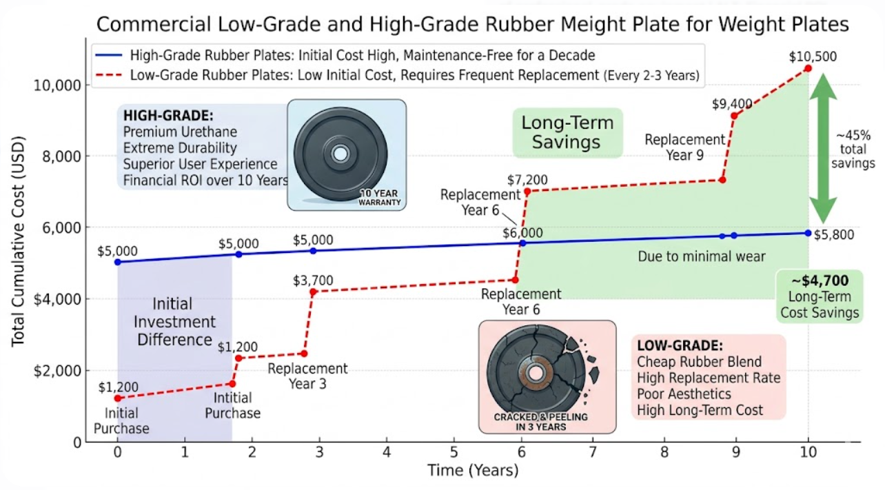 Premium Rubber Weight Plates Manufacturer | Bulk Gym Supply Solutions(图5)